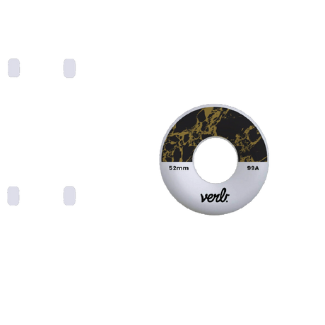 Verb Dip Skateboard Wheels 52mm - Marble Black