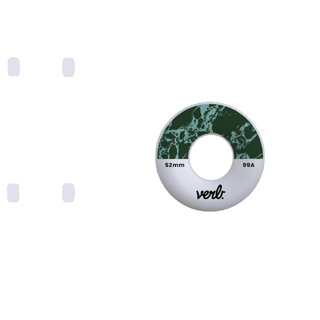 Verb Dip Skateboard Wheels 52mm - Marble Mint