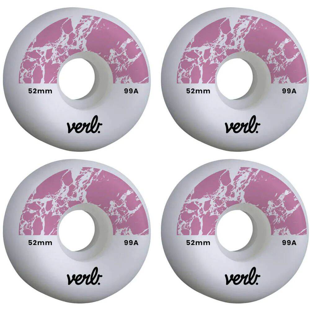 Verb Dip Skateboard Wheels 52mm - Marbel Pink
