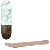 Verb Marble Dip Skateboard Deck - White 8.25''