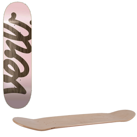 Verb Script Skateboard Deck - Pink 7.75