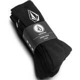 Volcom Full Stone 3-Pack Socks - Black