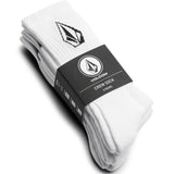 Volcom Full Stone 3-Pack Socks - White