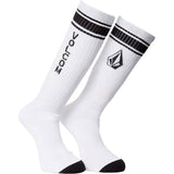 Volcom High Stripe Socks - White
