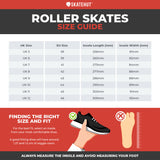 United Skates VX4 Elite Quad Roller Skates - Translucent