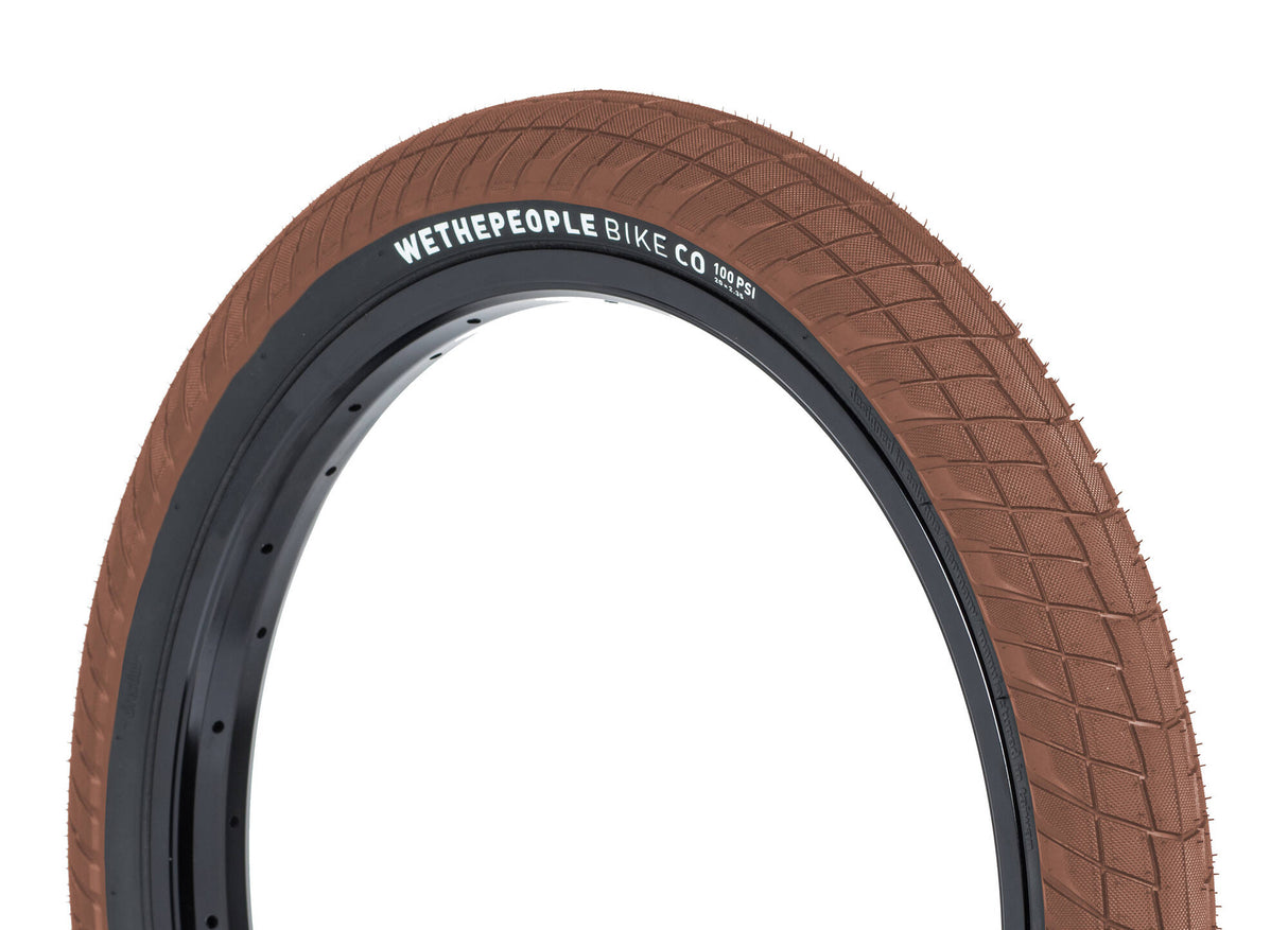 WeThePeople Overbite 20x2.35'' BMX Tyre - Gum/Black Sidewall