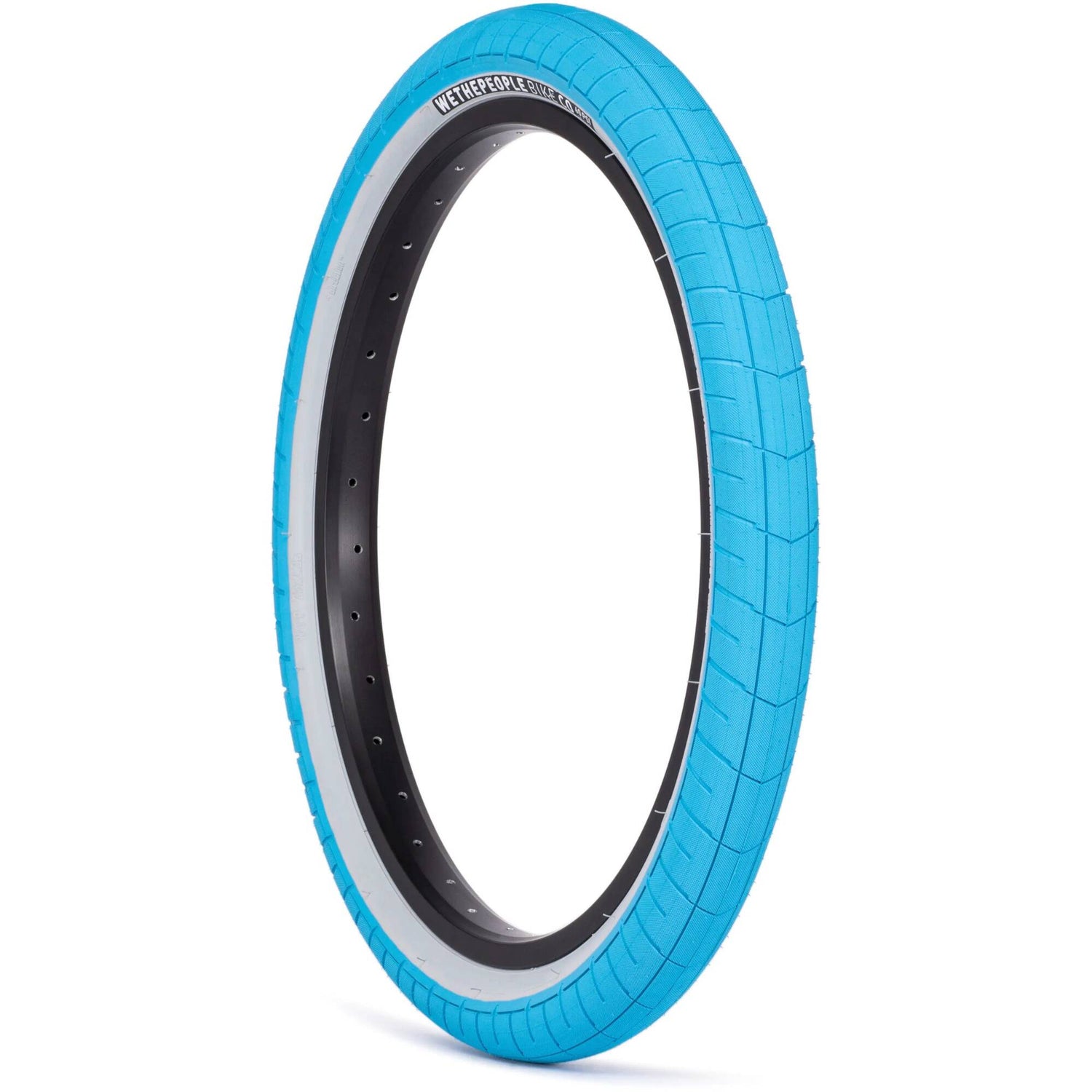 WeThePeople Activate 20'' x 2.35'' 60PSI BMX Tyre - Sky Blue/Grey Sidewall
