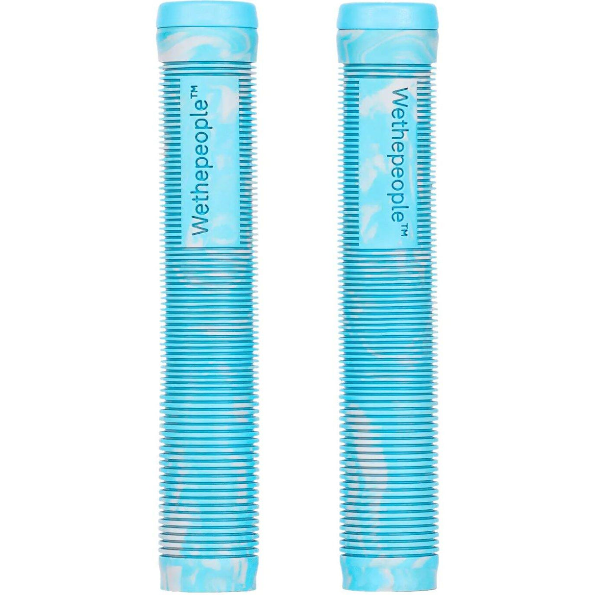WeThePeople Perfect 165mm BMX Grips - Sky Blue/Grey Swirl