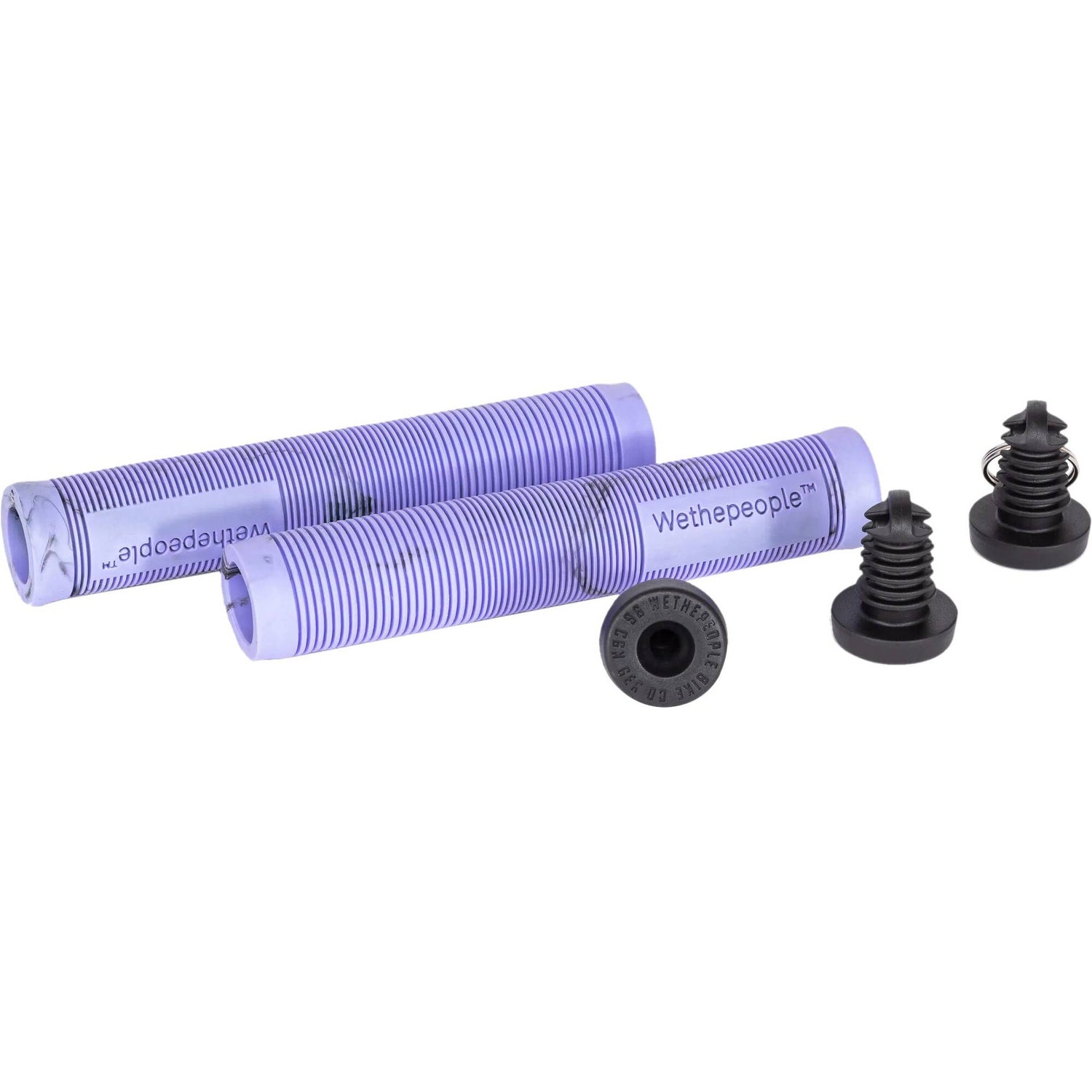 WeThePeople Perfect 165mm BMX Grips - Black/Lilac Swirl