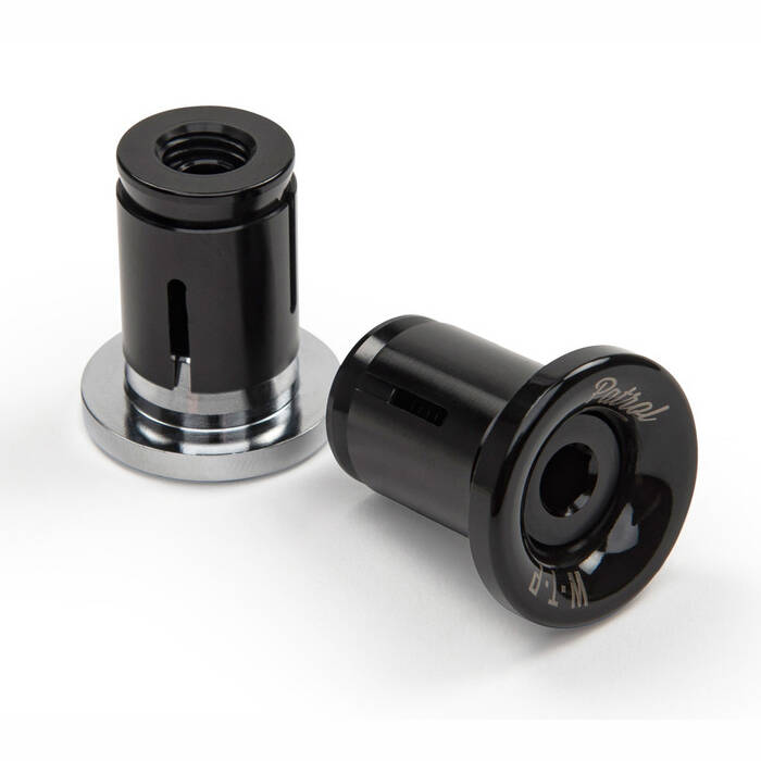WeThePeople Patrol Stainless Steel CNC BMX Bar Ends - Black