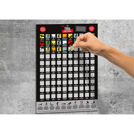 #winning 100 Day Fitness Challenge A2 - Scratch Poster