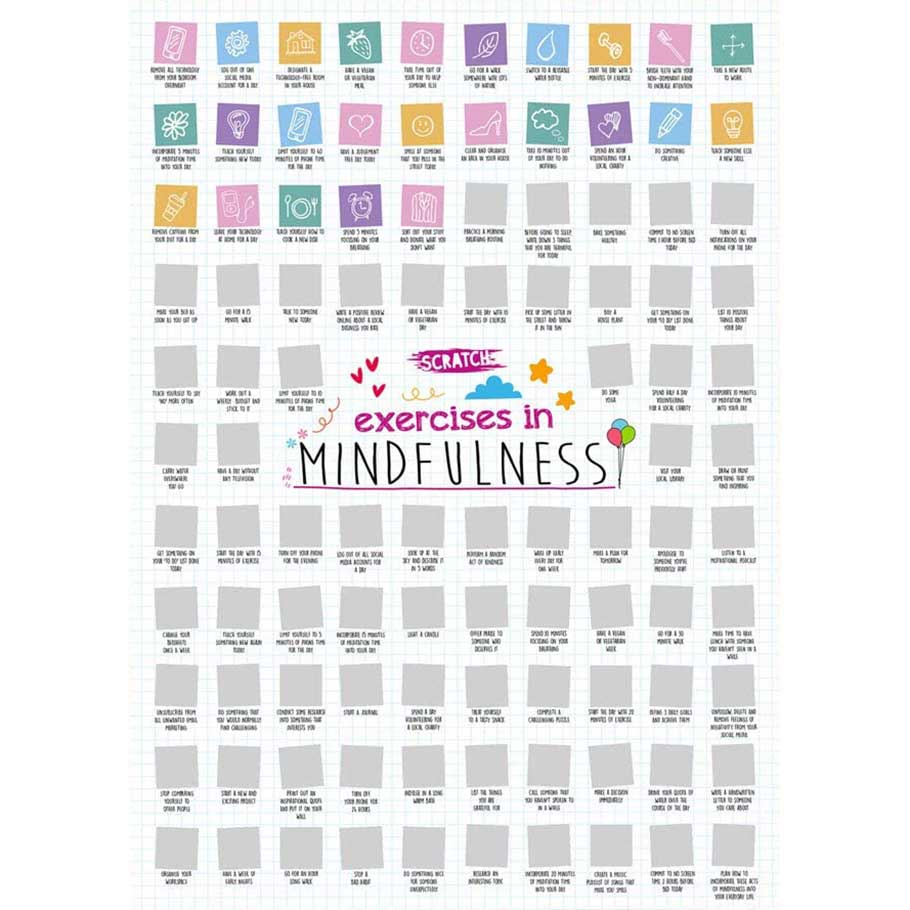 #winning 100 Exercises in Mindfulness Challenge A2 - Scratch Poster