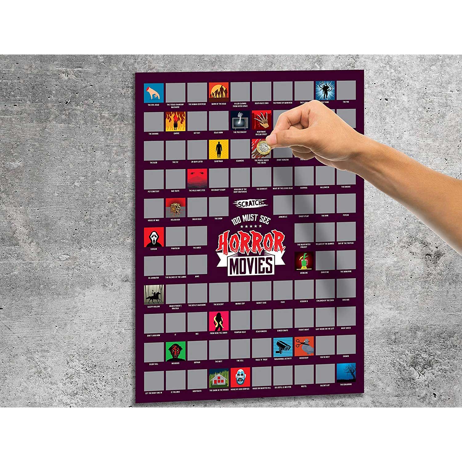 #winning 100 Horror Movies - Scratch Poster