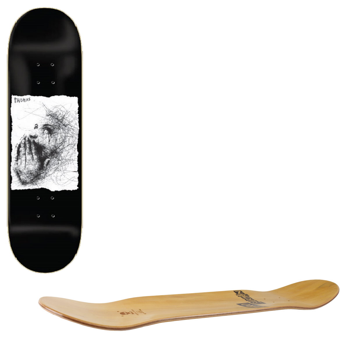 Zero Ilo Ballpoint Skateboard Deck - Thomas 8.5"