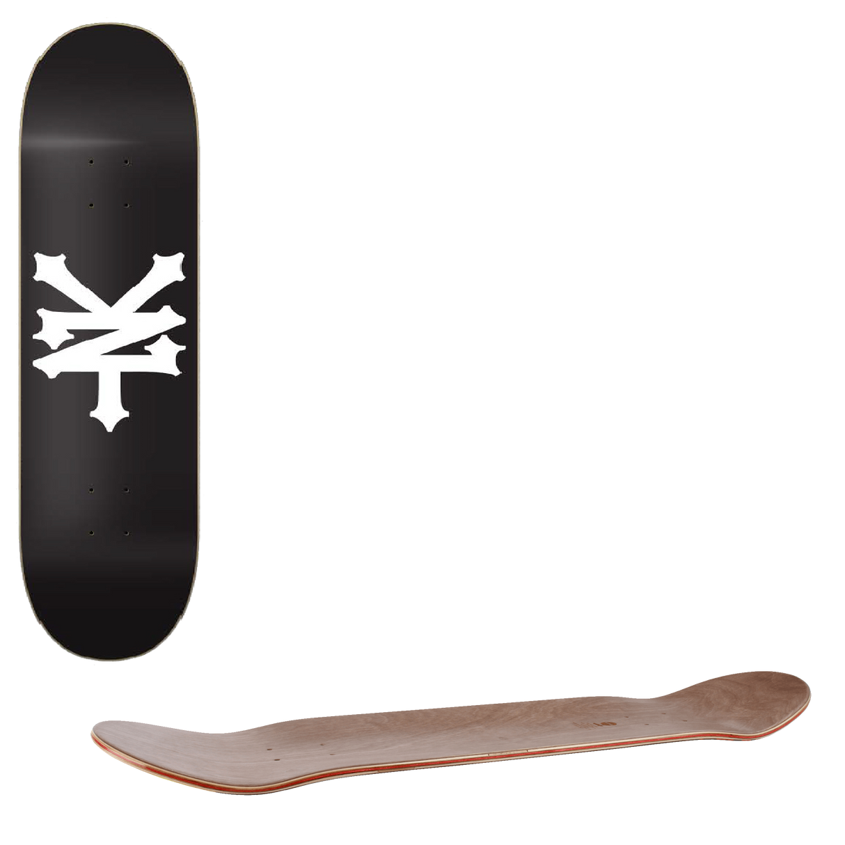 Zoo York OG 95 Crackerjack Skateboard Deck - Black/White  8"