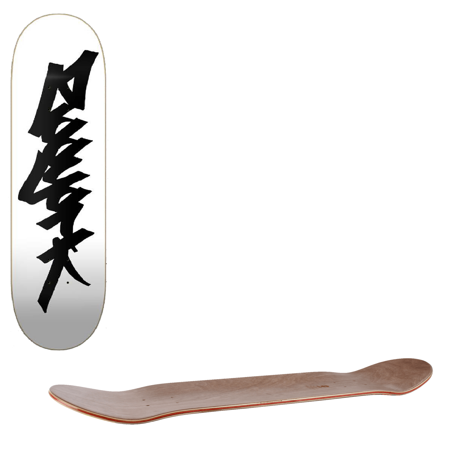 Zoo York OG 95 Tag Skateboard Deck - White/Black 8.25"