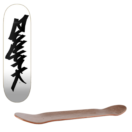 Zoo York OG 95 Tag Skateboard Deck - White/Black 8.25"