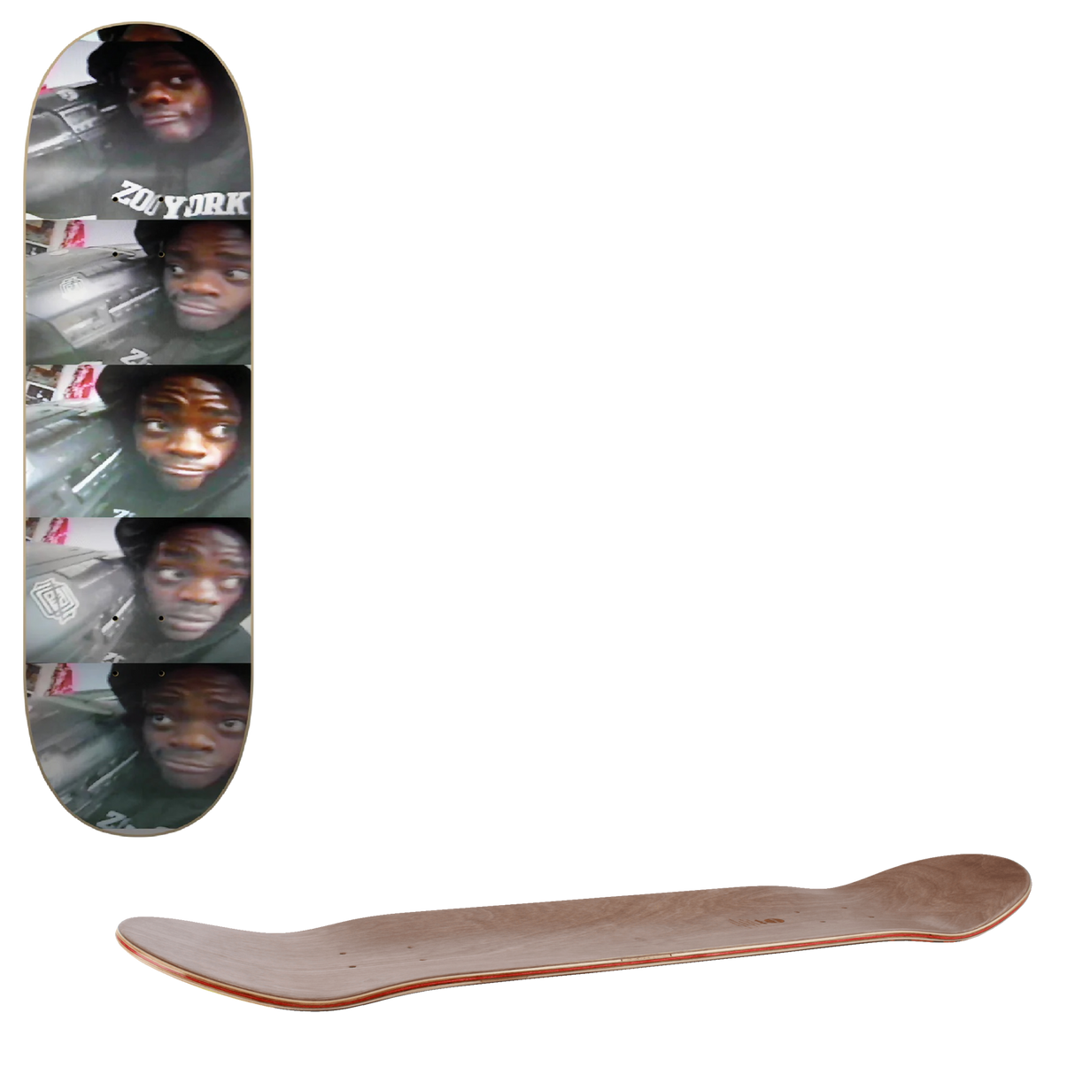 Zoo York X HHF Radio Head Skateboard Deck 8"