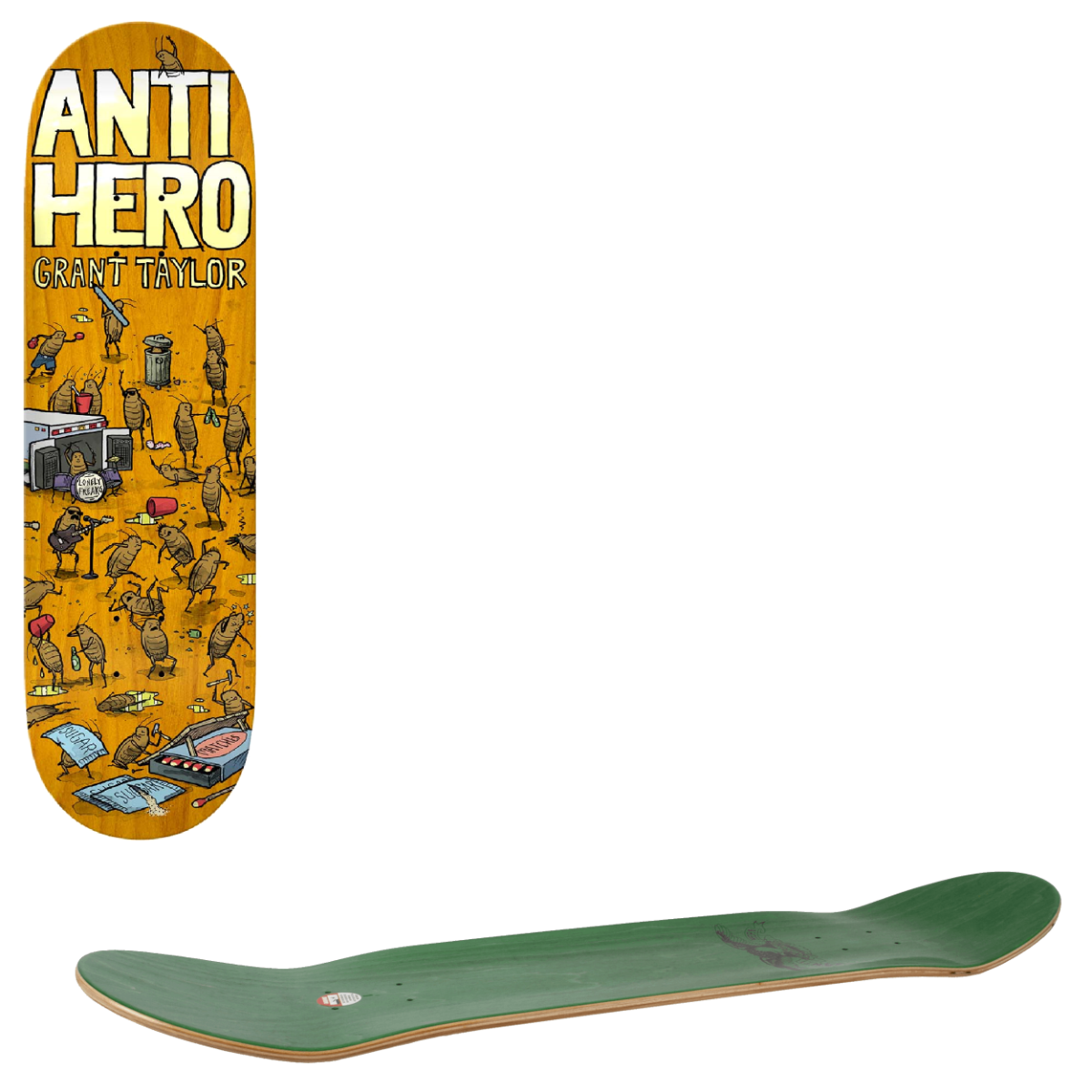 Anti Hero Roached Out Skateboard Deck - Taylor 8.62"