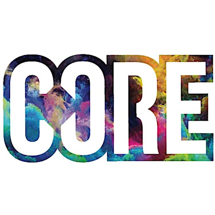 CORE Logo Sticker Neon Galaxy