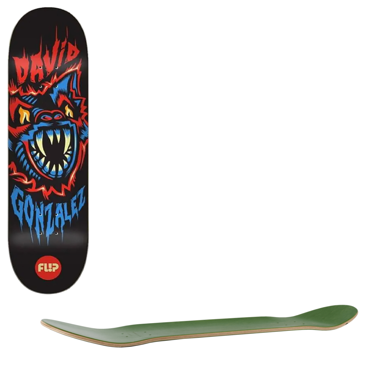 Flip Blacklight Skateboard Deck - Gonzalez 8"