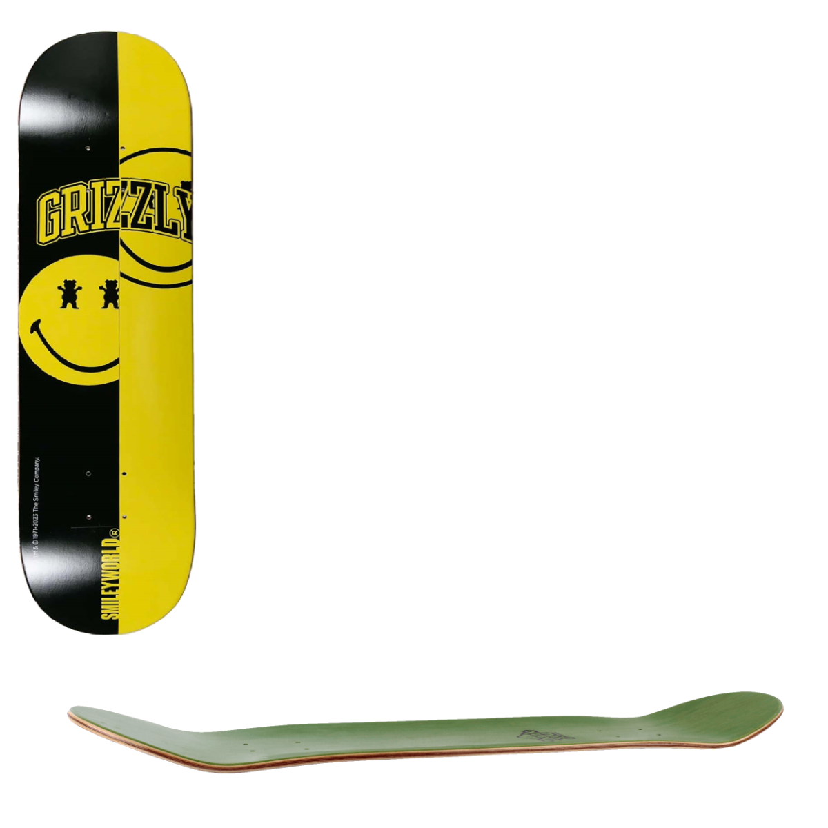 Grizzly School Of Happiness Skateboard Deck 8"