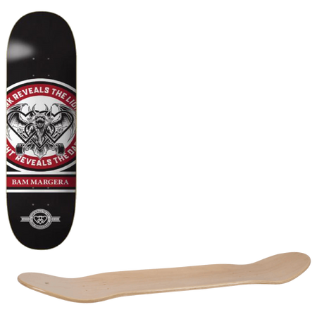The Heart Supply Bam Reveal Skateboard Deck - Black 8''