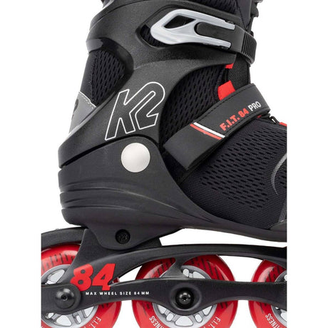 K2 F.I.T. 84 Pro Inline Roller Skates - Black/Red
