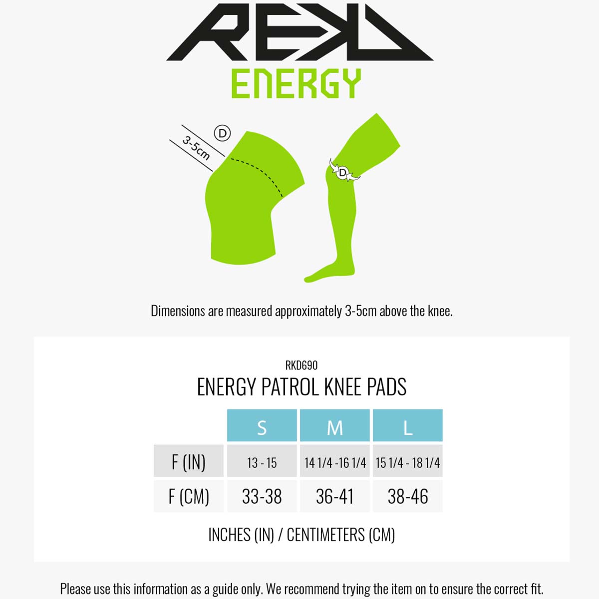 REKD Energy Patrol Knee Pads - Black