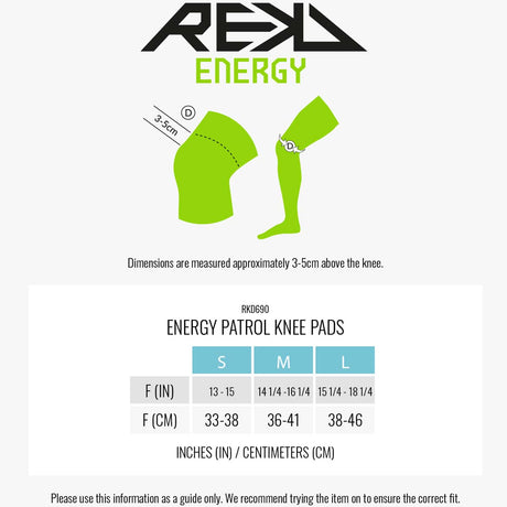 REKD Energy Patrol Knee Pads - Black