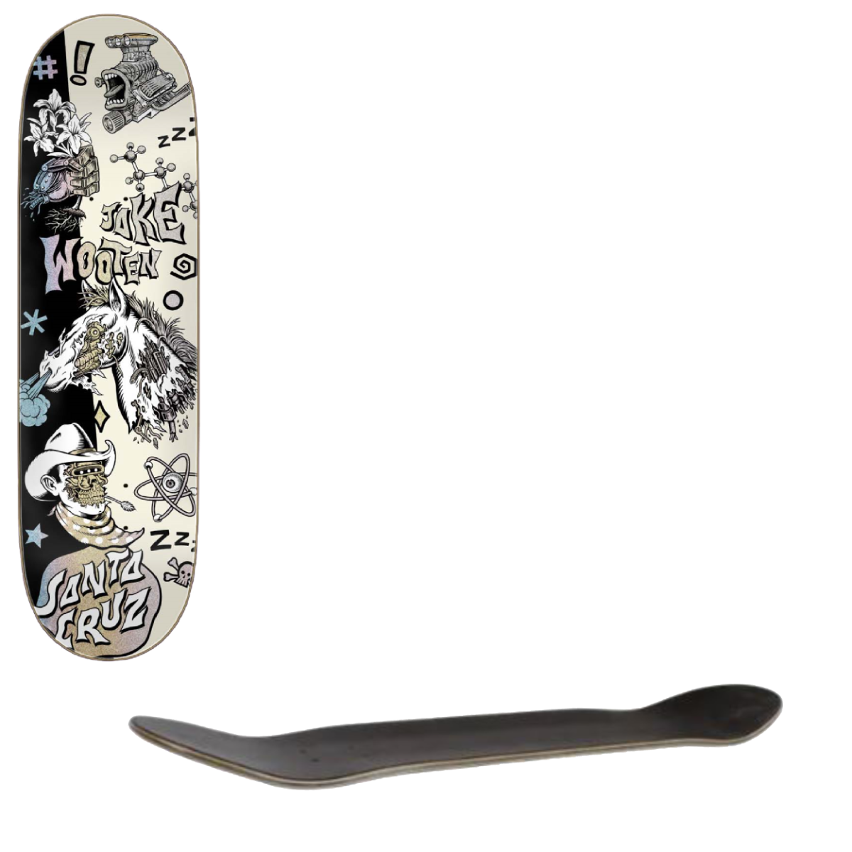 Santa Cruz VX Fever Dream Skateboard Deck - Wooten 8.5"